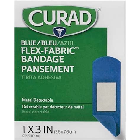 curad blue fabric bandages